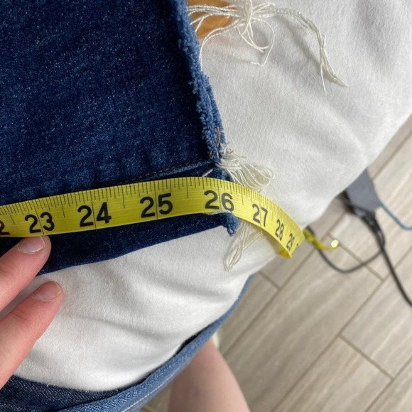 Madewell Dark Wash The Slim Boyfriend Jean Relaxed Straight Leg Size 25 - Picture 8 of 9